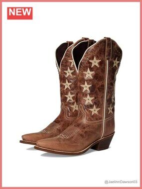 Laredo Women's Serenade Leather Mid-Calf Pull-On Western Boots